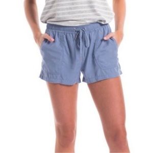 New The SOUTHERN SHIRT Company Maddie Shorts StoneWash Blue Pull On Pockets SSCO